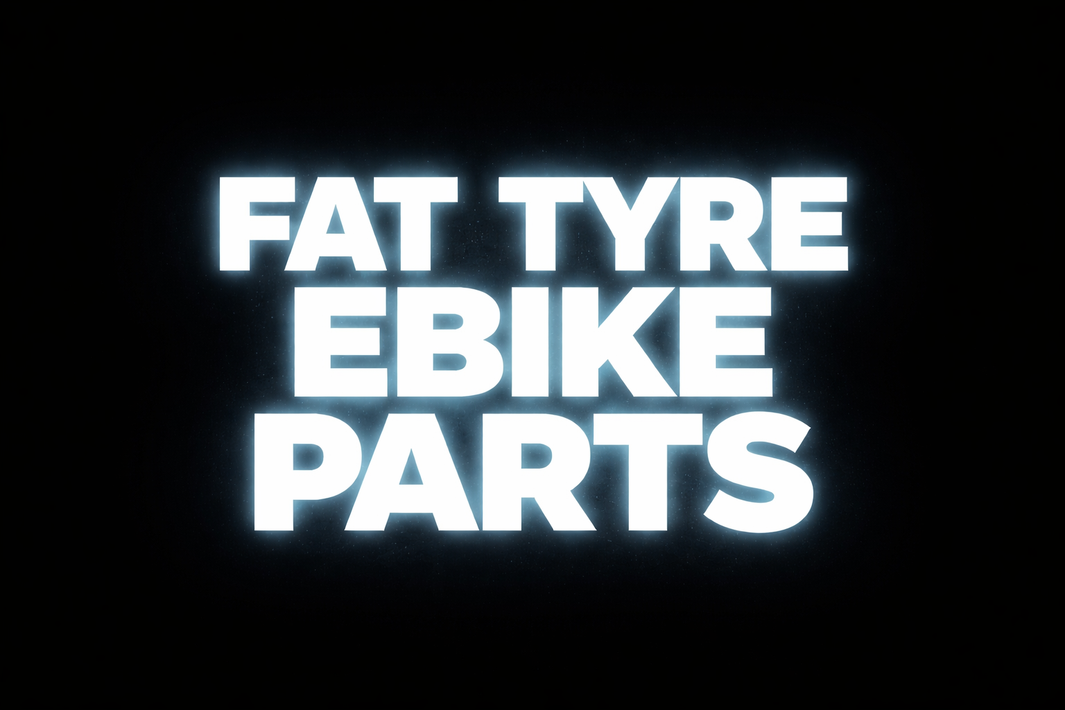 Fat tyre ebike parts